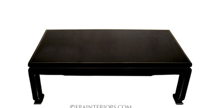 Chinoiserie black lacquer coffee table