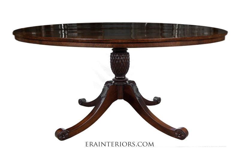 pedestal round dining room table