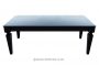 contemporary black laquer french dining table