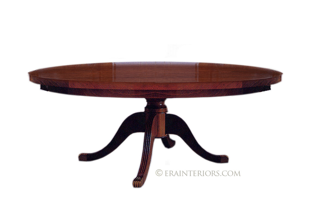 english regency round dining table