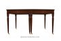 federal dining table two extension leaves reeded legs