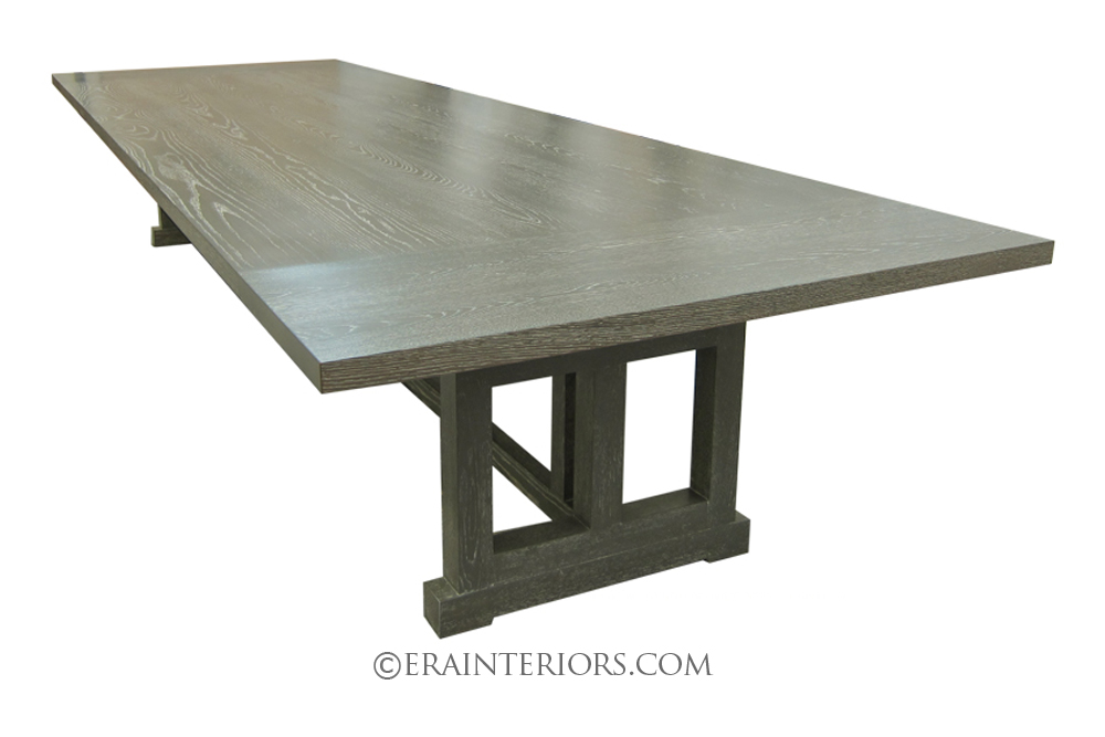 french cerused oak dining table