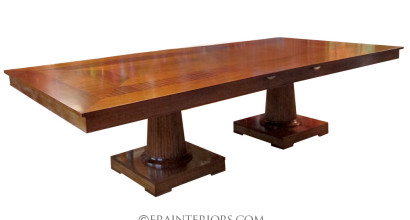 neoclassical double pedestal dining table
