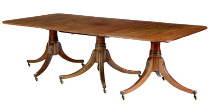 Regency Triple Pedestal Dining Table