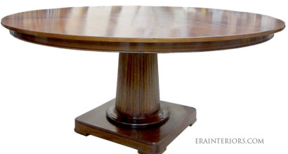 round neoclassical dining table by ERA Interiors
