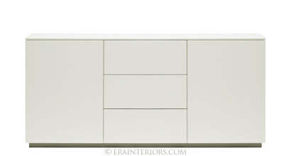 white lacquer console