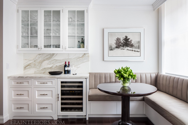 Custom kitchen and banquette